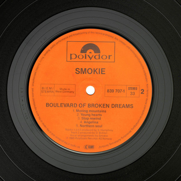 Smokie : Boulevard Of Broken Dreams (LP, Album)