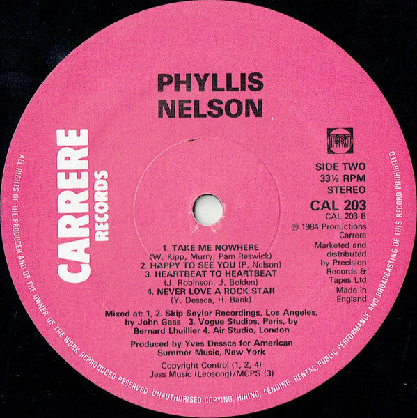 Phyllis Nelson : Move Closer (LP, Album)