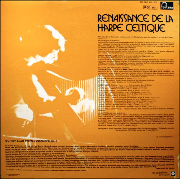 Alan Stivell : Renaissance De La Harpe Celtique (LP, Album, RP, Gat)