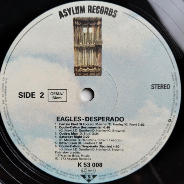 Eagles : Desperado (LP, Album, RE)