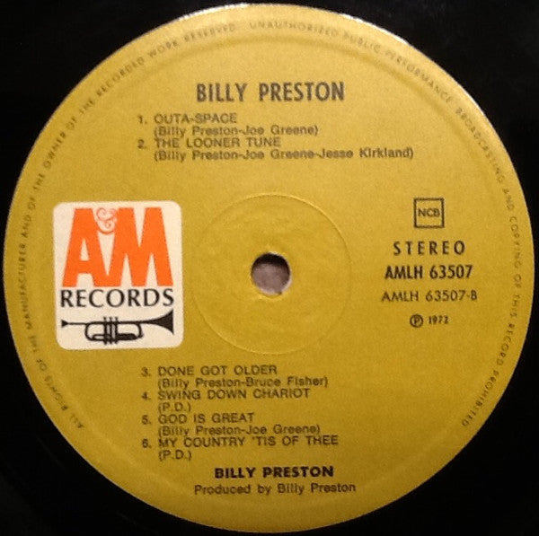 Billy Preston : I Wrote A Simple Song (LP, Album, Gat)