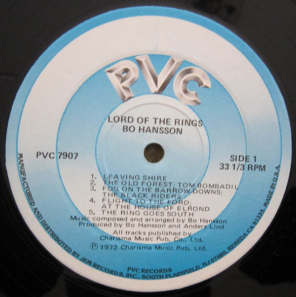 Bo Hansson : Music Inspired By Lord Of The Rings (LP, Album, RE)