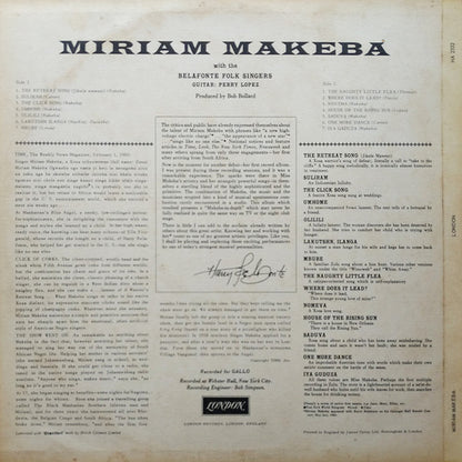 Miriam Makeba : Miriam Makeba (LP, Album, Mono, Pur)