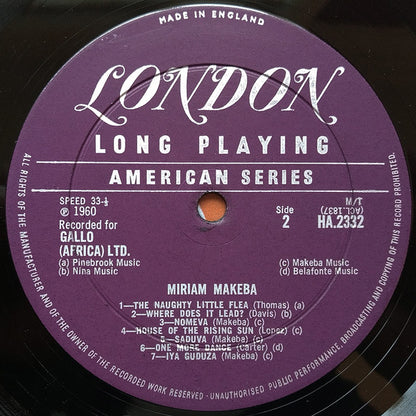 Miriam Makeba : Miriam Makeba (LP, Album, Mono, Pur)