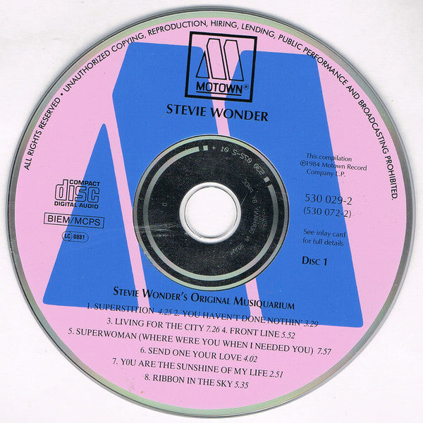 Stevie Wonder : Stevie Wonder's Original Musiquarium I (2xCD, Comp, RE + Box, Sli)