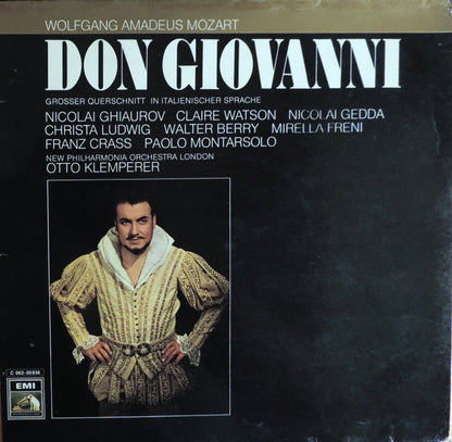 Wolfgang Amadeus Mozart : Don Giovanni (Grosser Querschnitt In Italienischer Sprache) (LP)