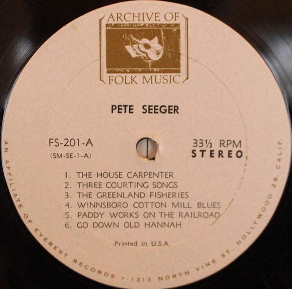 Pete Seeger : Pete Seeger (LP, Album, RE)