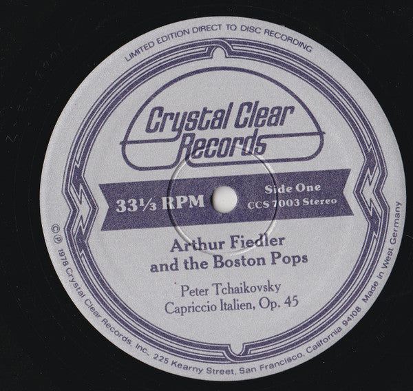 Arthur Fiedler And Boston Pops Orchestra : Capriccio Italien - Capriccio Espagnol (LP, Album, Ltd, Dir)