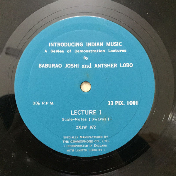 Baburao Joshi, Antsher Lobo : Introducing Indian Music (4xLP)
