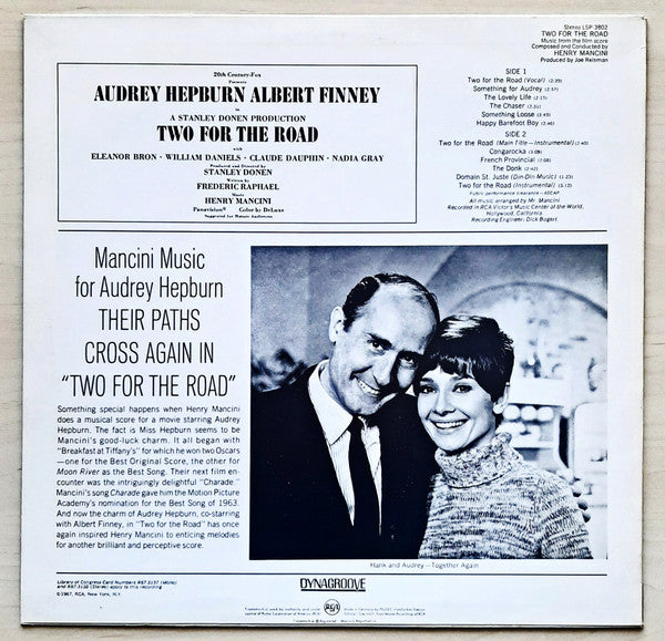 Henry Mancini : Two For The Road - Zwei Auf Gleichem Weg (LP, Album)