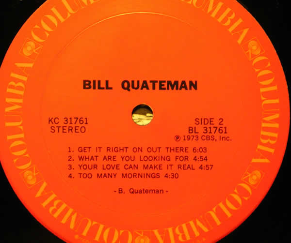 Bill Quateman : Bill Quateman (LP, Album, Ter)