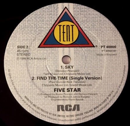 Five Star : Find The Time (12")