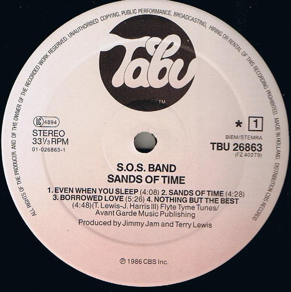 The S.O.S. Band : Sands Of Time (LP, Album)