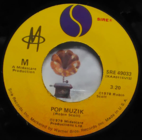 M (2) : Pop Muzik (7", Single, Jac)