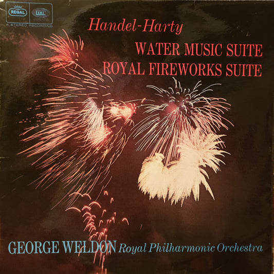 Georg Friedrich Händel - Sir Hamilton Harty, George Weldon, Royal Philharmonic Orchestra : Water Music Suite / Royal Fireworks Suite (LP, RE)