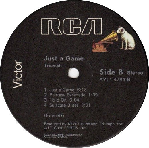 Triumph (2) : Just A Game (LP, Album, RE)