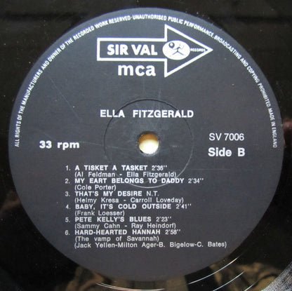 Ella Fitzgerald : For Sentimental Reasons... (LP, Comp, RM)