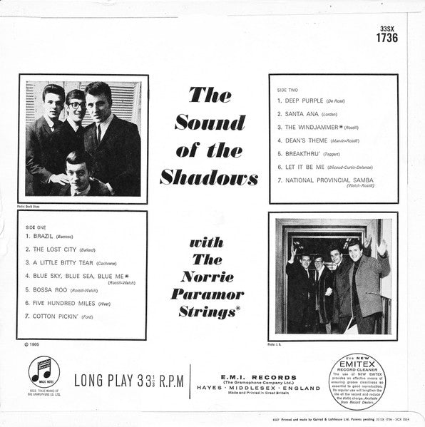 The Shadows : The Sound Of The Shadows (LP, Album, Mono)