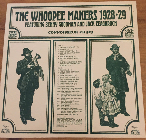 Whoopee Makers Featuring Benny Goodman And Jack Teagarden : The Whoopee Makers 1928 - 29 Featuring Benny Goodman And Jack Teagarden (LP, Comp, Mono)