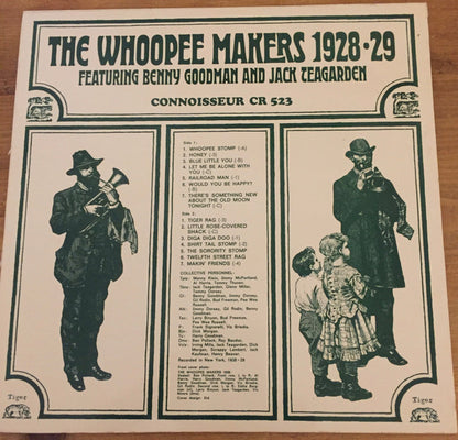 Whoopee Makers Featuring Benny Goodman And Jack Teagarden : The Whoopee Makers 1928 - 29 Featuring Benny Goodman And Jack Teagarden (LP, Comp, Mono)