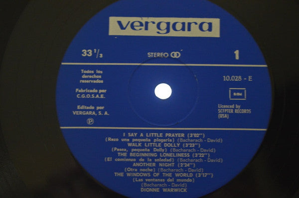 Dionne Warwick : I Say A Little Prayer (LP, Album)