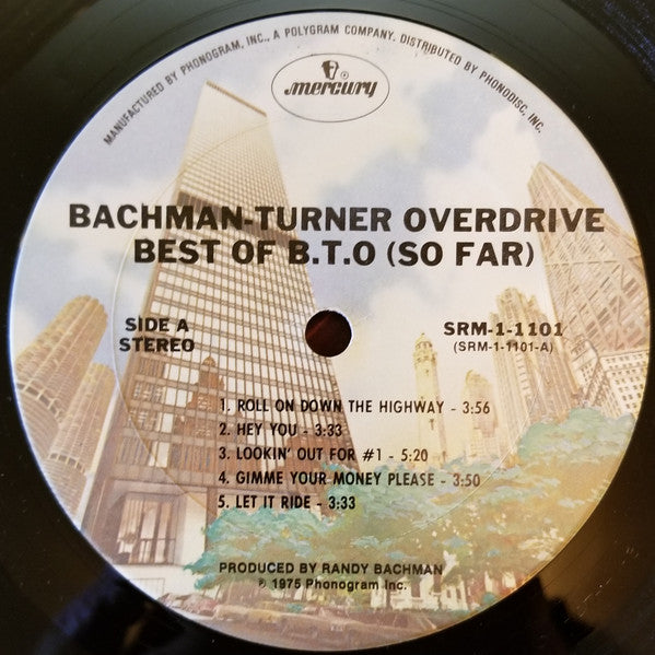 Bachman-Turner Overdrive : Best Of B.T.O. (So Far) (LP, Comp, Ter)