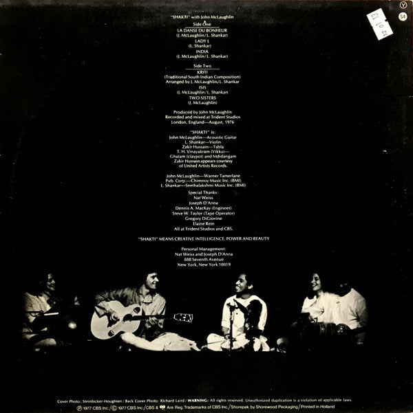 Shakti (2) With John McLaughlin : A Handful Of Beauty (LP, Album)
