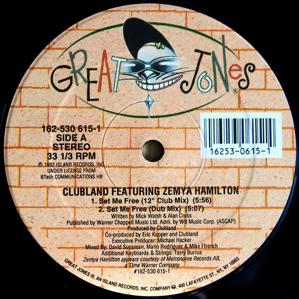 Clubland Featuring Zemya Hamilton : Set Me Free (12")