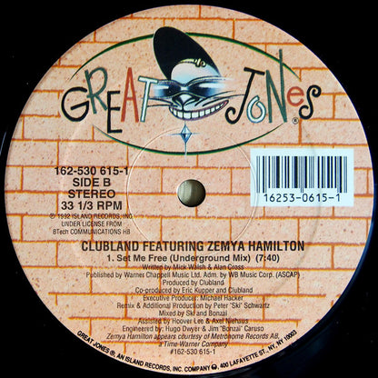 Clubland Featuring Zemya Hamilton : Set Me Free (12")