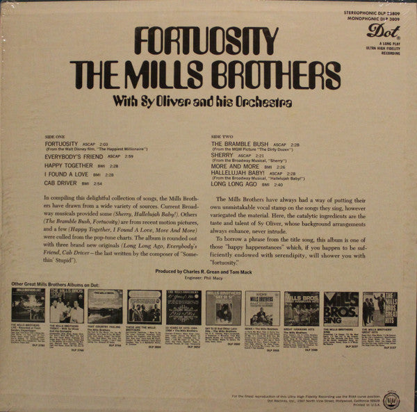 The Mills Brothers with Sy Oliver And His Orchestra : Fortuosity (LP, Album)