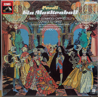 Giuseppe Verdi, Martina Arroyo, Placido Domingo, Piero Cappuccilli, Fiorenza Cossotto, Reri Grist, Chorus Of The Royal Opera House, Covent Garden, New Philharmonia Orchestra, Riccardo Muti : Ein Maskenball (Box, Album, Quad + 3xLP)