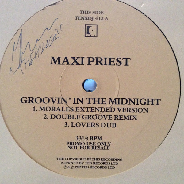 Maxi Priest : Groovin' In The Midnight (12", Promo)