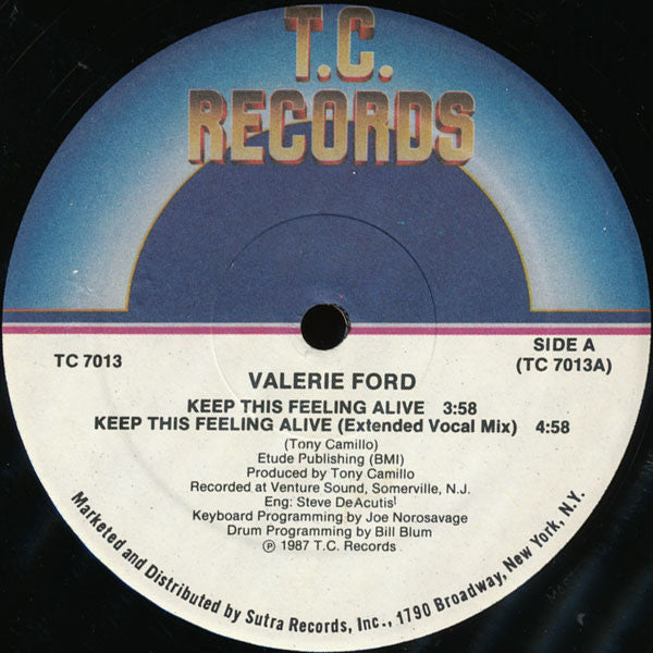 Valerie Ford : Keep This Feeling Alive (12", Single)