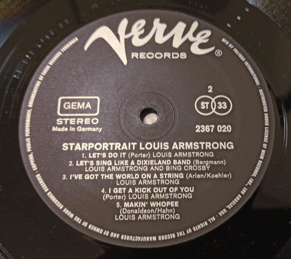 Louis Armstrong : Starportrait (2xLP, Comp, Box)