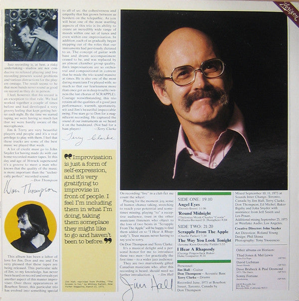 Jim Hall : Jim Hall Live! (LP, Album, Ter)