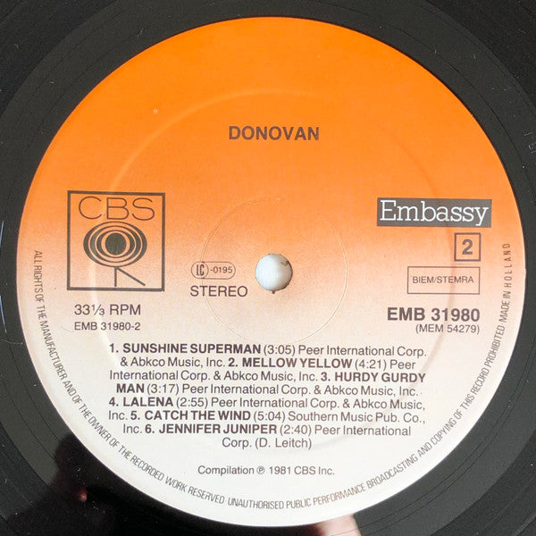 Donovan : Top Artists Of Pop Music (LP, Comp)