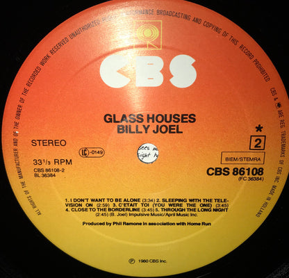 Billy Joel : Glass Houses (LP, Album, RE, Hyb)