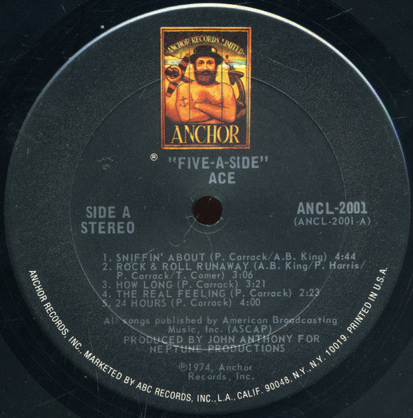 Ace (7) : Five-A-Side (LP, Album, San)