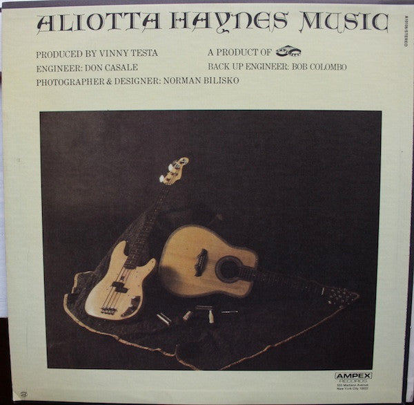 Aliotta Haynes : Aliotta Haynes Music (LP, Album, Mon)