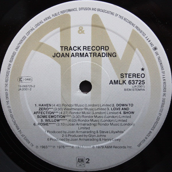 Joan Armatrading : Track Record (LP, Comp)