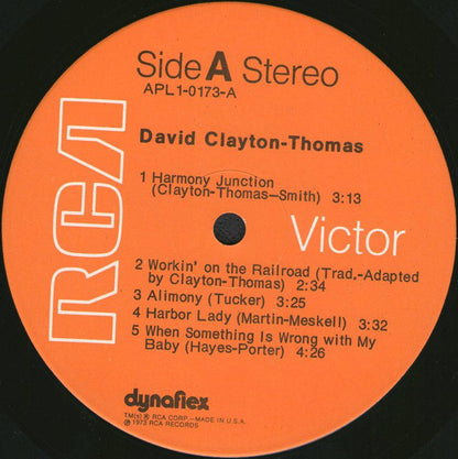 David Clayton-Thomas : David Clayton-Thomas (LP, Album)