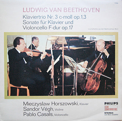 Ludwig van Beethoven : Klaviertrio Nr. 3 C-moll Op.1,3 (LP, Album, Club)