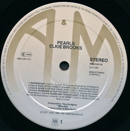 Elkie Brooks : Pearls (LP, Comp)
