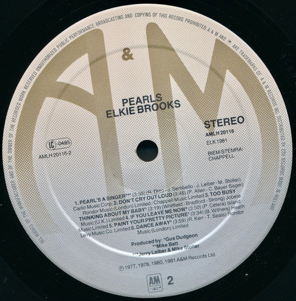 Elkie Brooks : Pearls (LP, Comp)