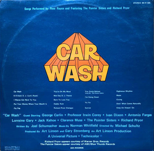 Norman Whitfield : Car Wash (Original Motion Picture Soundtrack) (2xLP, Album, Gat)