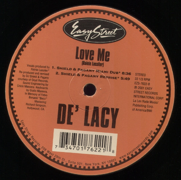 De'Lacy : Love Me (12")