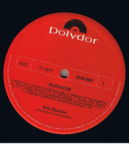 Eric Burdon : Survivor (LP, Album)