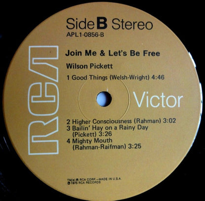 Wilson Pickett : Join Me And Let's Be Free (LP, Album)