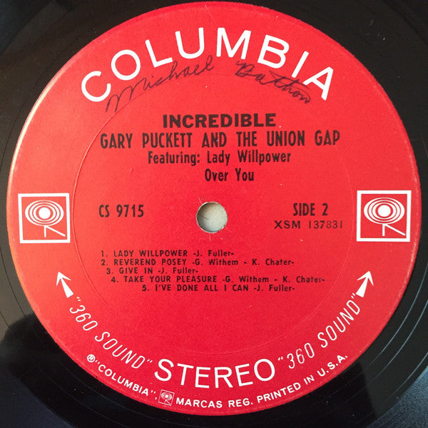 Gary Puckett & The Union Gap : Incredible (LP, Album, Pit)