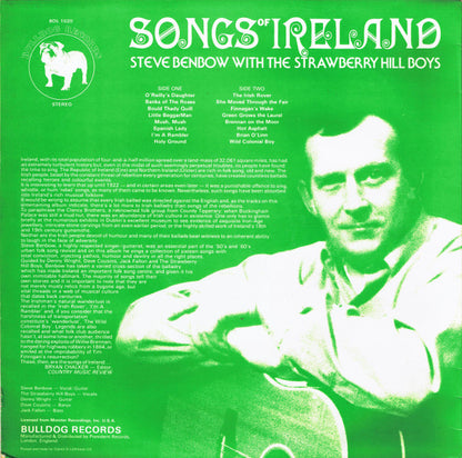 Steve Benbow With The Strawberry Hill Boys : Songs Of Ireland (LP, Album, RE)